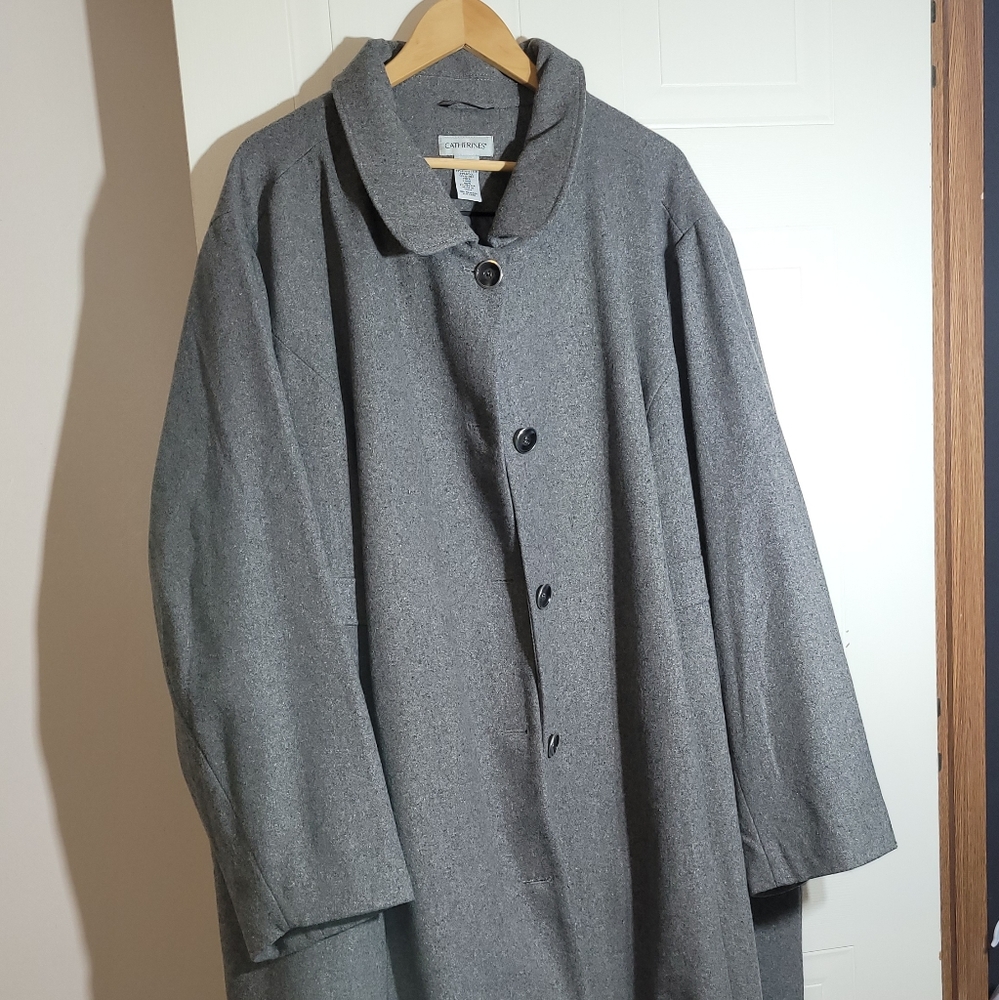 Wool trench coat